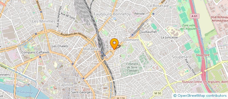 localisation de l'entreprise VIOLETTE DES FAUBOURGS à TOULOUSE
