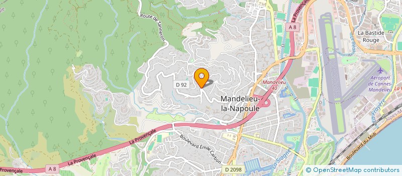 localisation de l'entreprise VIOLETTE DES PRES à MANDELIEU-LA-NAPOULE