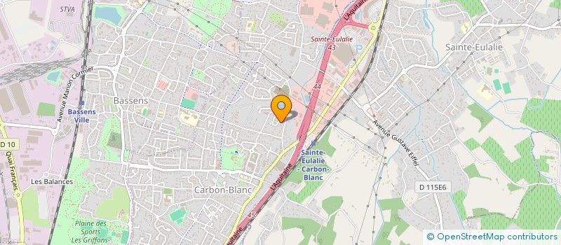 localisation de l'entreprise VIOLETTE PILATES  CARBON-BLANC