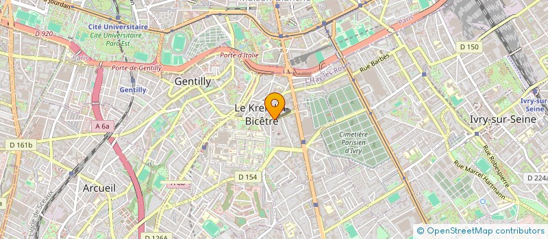 localisation de l'entreprise VIOLETTE SAUVAGE SAS  LE KREMLIN-BICETRE