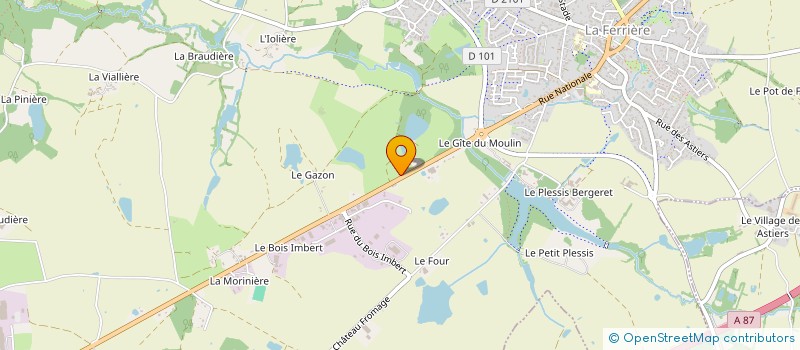 localisation de l'entreprise VIOLETTE01 à LA FERRIERE