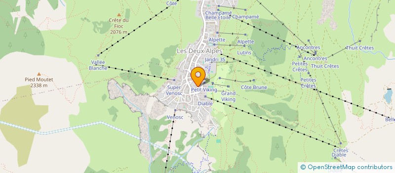 localisation de l'entreprise VIOLETTES - 2 ALPES à LES DEUX ALPES