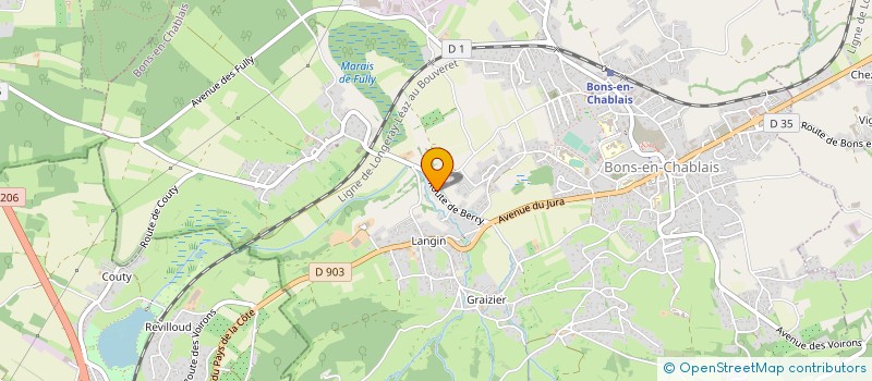 localisation de l'entreprise VIONNET BERNARD  BONS-EN-CHABLAIS