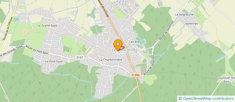 localisation de l'entreprise VIOUX-DUBOIS IMMO à LE POINCONNET