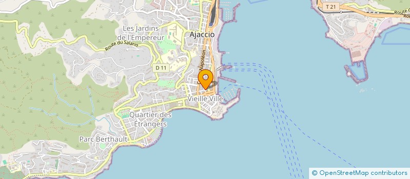 localisation de l'entreprise VIP à AJACCIO