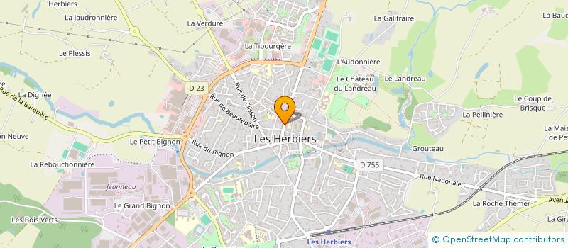 localisation de l'entreprise VIP  LES HERBIERS