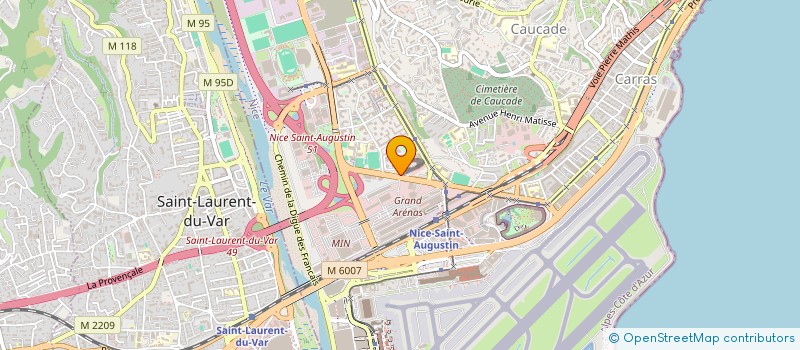 localisation de l'entreprise VIP ASSISTANCE à NICE