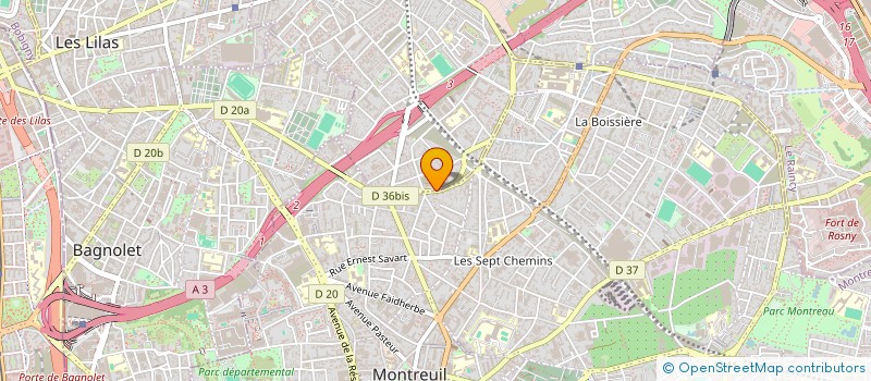 localisation de l'entreprise VIP ASSU à ROMAINVILLE