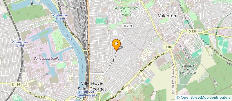 localisation de l'entreprise VIP CAB à VILLENEUVE-SAINT-GEORGES
