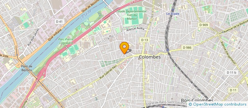 localisation de l'entreprise VIP COIFFURE à COLOMBES