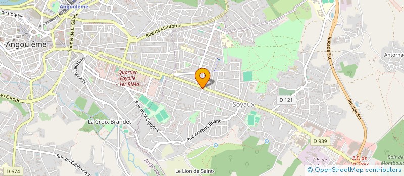 localisation de l'entreprise VIP COIFFURE à SOYAUX