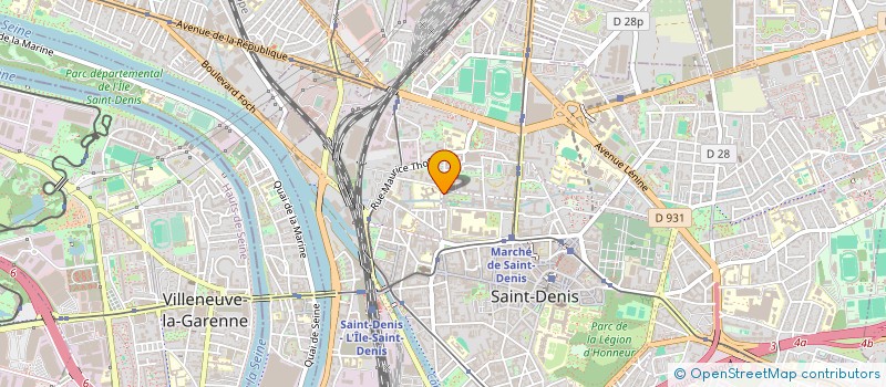 localisation de l'entreprise VIP CONSTRUCT à SAINT-DENIS
