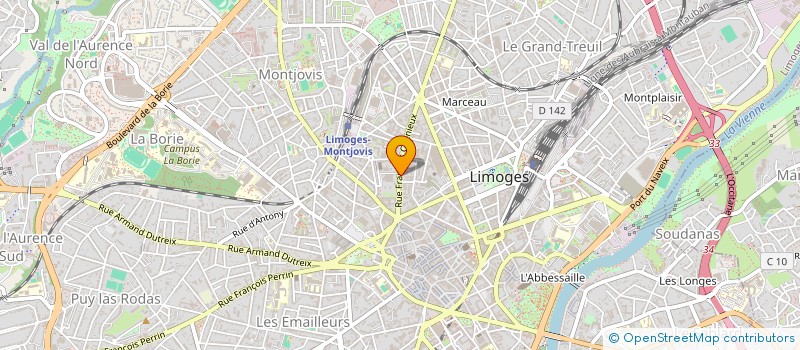 localisation de l'entreprise VIP IMMOBILIER à LIMOGES