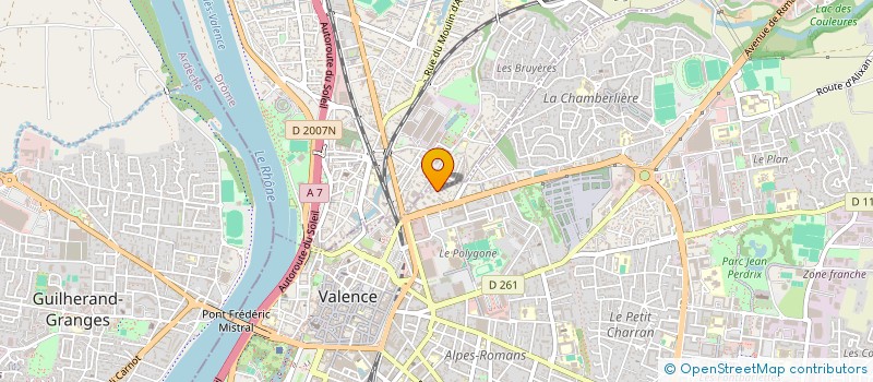 localisation de l'entreprise VIP IMMOBILIER à VALENCE