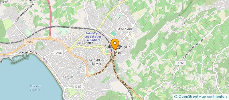 localisation de l'entreprise VIP N'SEA à SAINT-CYR-SUR-MER