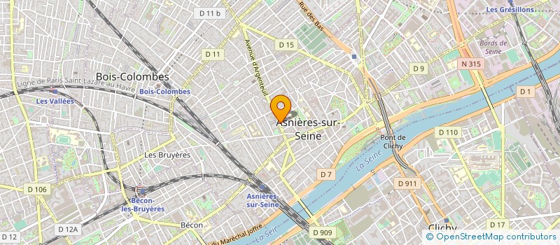 localisation de l'entreprise VIP PRESTIGE à ASNIERES-SUR-SEINE