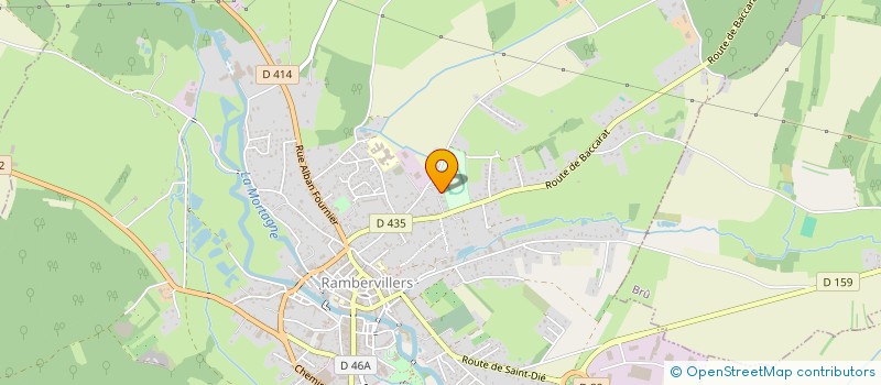 localisation de l'entreprise VIP VOSGES INTERVENTION POMPES à RAMBERVILLERS