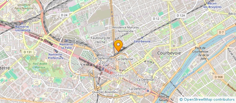localisation de l'entreprise VIPAPARIS à COURBEVOIE