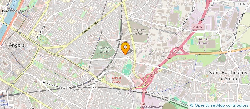 localisation de l'entreprise VIPEANOU à ANGERS