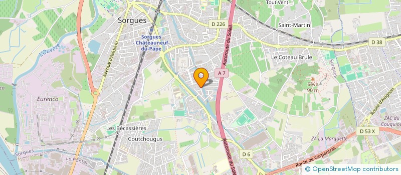 localisation de l'entreprise VIPER  SORGUES