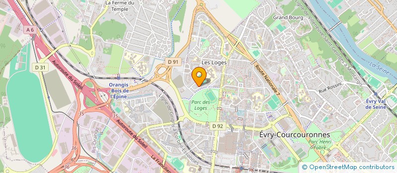 localisation de l'entreprise VIPERS GRIGNY CRICKET CLUB  EVRY-COURCOURONNES