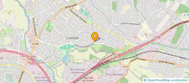 localisation de l'entreprise VIPI  L'UNION