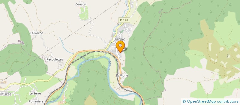 localisation de l'entreprise VIPP  BARJAC