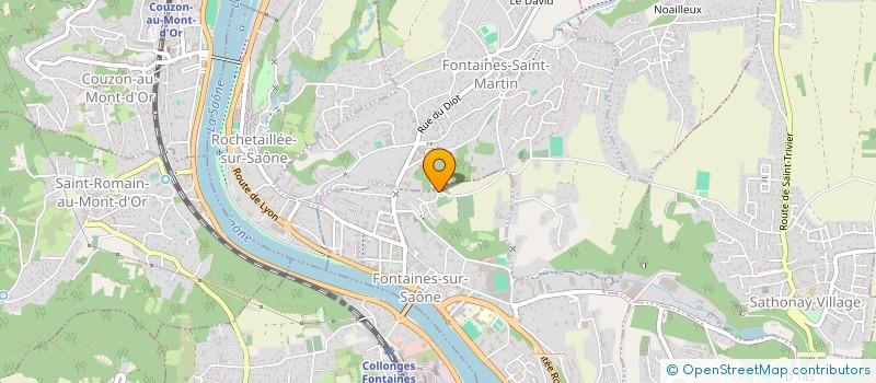 localisation de l'entreprise VIR-IMMO  FONTAINES-SUR-SAONE