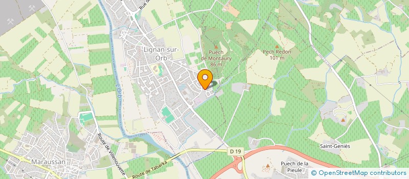 localisation de l'entreprise VIR IMMO LIGNAN  LIGNAN-SUR-ORB