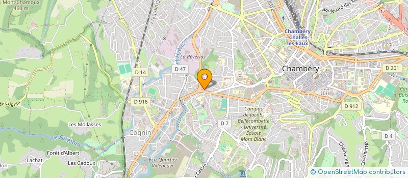 localisation de l'entreprise VIR MAT BTP à CHAMBERY