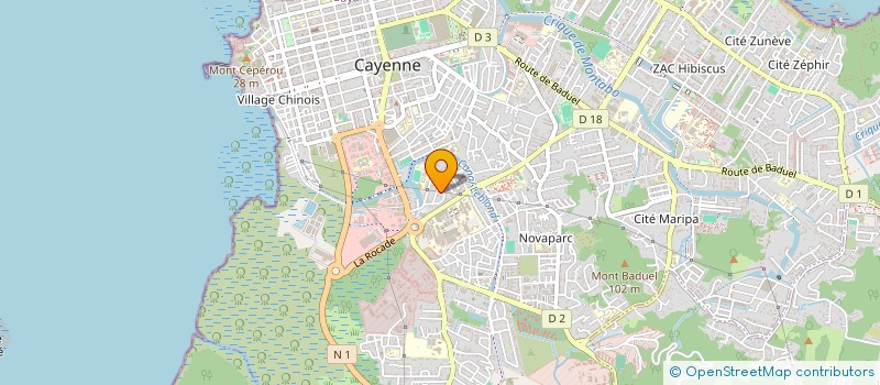 localisation de l'entreprise VIRA'5  CAYENNE