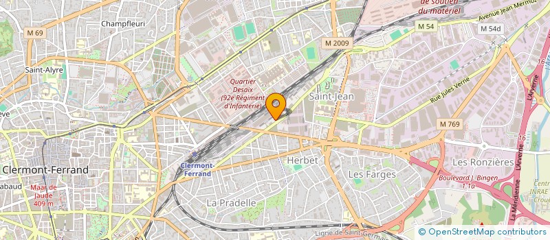 localisation de l'entreprise VIRAGE 21  CLERMONT-FERRAND