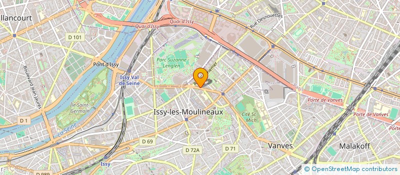 localisation de l'entreprise VIRAGE à ISSY-LES-MOULINEAUX