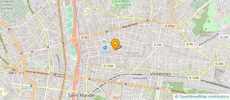 localisation de l'entreprise VIRAGE à MONTREUIL