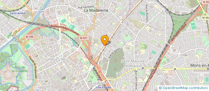 localisation de l'entreprise VIRAGE à LA MADELEINE