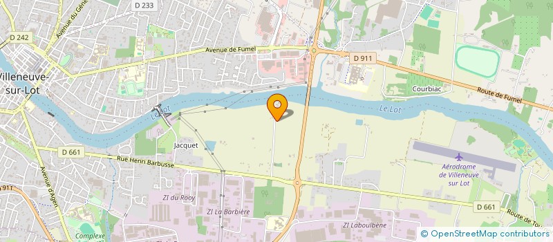 localisation de l'entreprise VIRAGE  VILLENEUVE SUR LOT