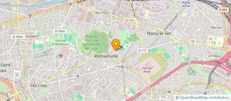 localisation de l'entreprise VIRAGE à ROMAINVILLE