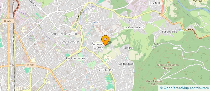 localisation de l'entreprise VIRAGE à ANNECY