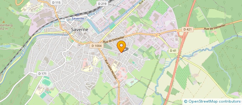 localisation de l'entreprise VIRAGE  SAVERNE