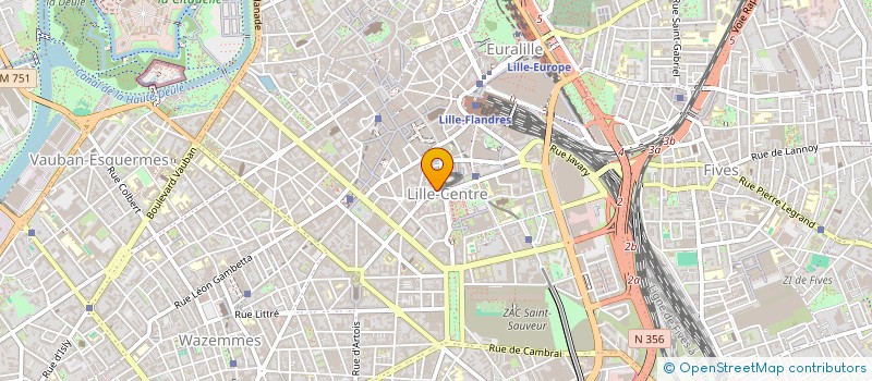 localisation de l'entreprise VIRAGE à LILLE