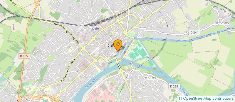 localisation de l'entreprise VIRAGE SARL à DOLE