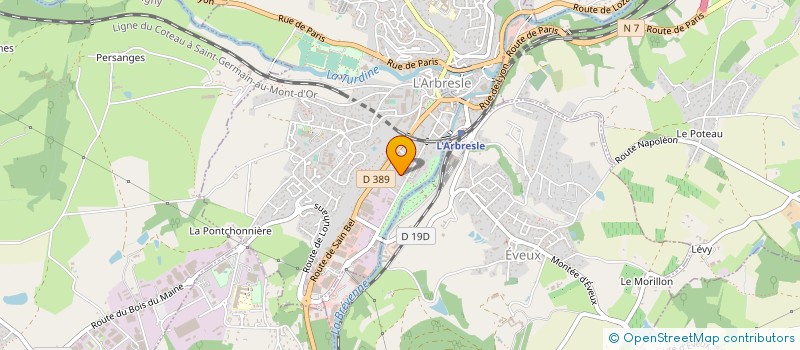 localisation de l'entreprise VIRAGE SEPT  L'ARBRESLE