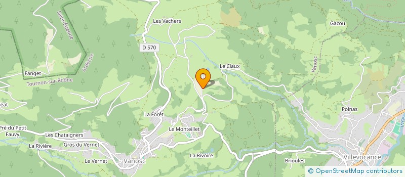 localisation de l'entreprise VIRAGES  VANOSC