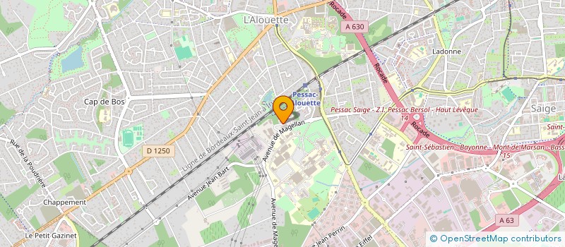 localisation de l'entreprise VIRAGES GARAGE à PESSAC