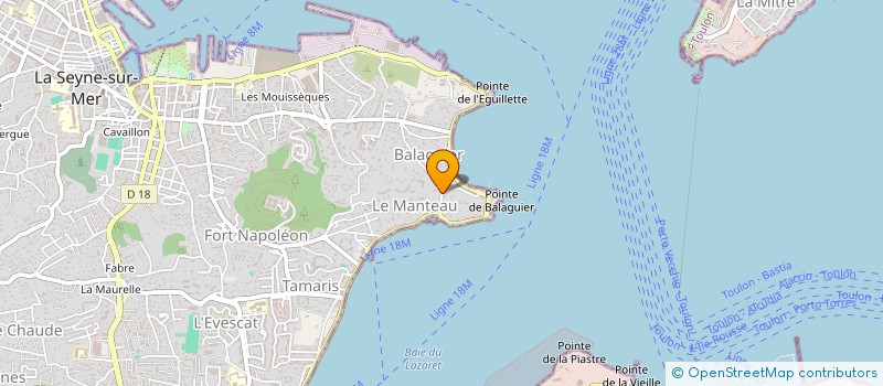 localisation de l'entreprise VIRAGO à LA SEYNE-SUR-MER
