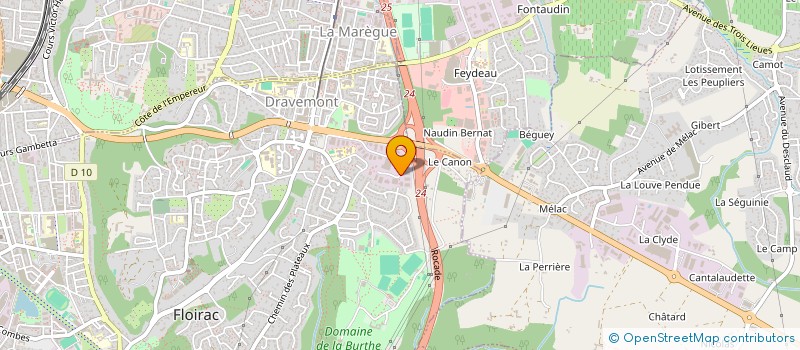 localisation de l'entreprise VIRAGO à FLOIRAC