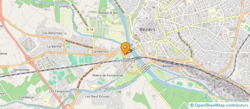 localisation de l'entreprise VIRAL à BEZIERS