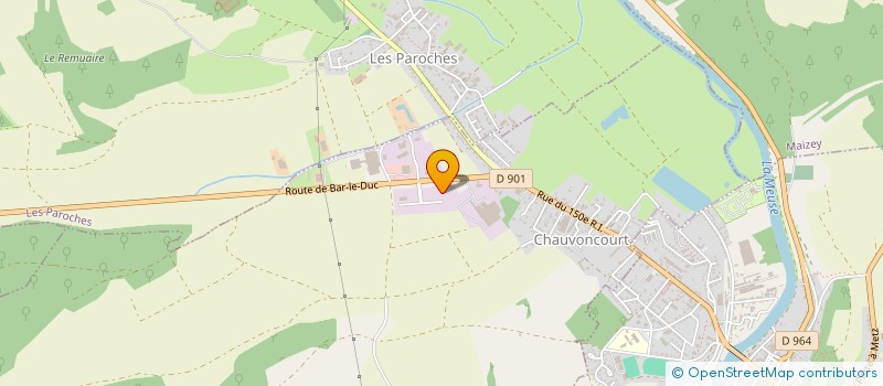 localisation de l'entreprise VIRALOR à CHAUVONCOURT