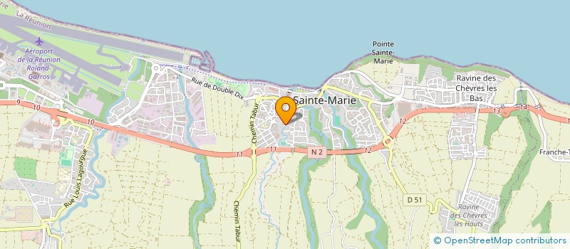 localisation de l'entreprise VIRAM à SAINTE-MARIE