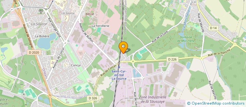localisation de l'entreprise VIRAP'INFO  SAINT-CYR-EN-VAL